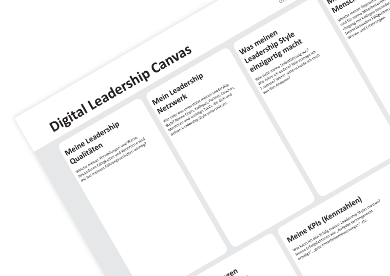 Digital Leadership Canvas on innovationcat